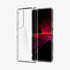 ACS03130 - Sony Xperia 10 III Case Ultra Hybrid in crystal clear showing the back